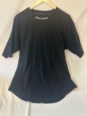 Palm Angels Black Relaxed-Fit Short Sleeve Tee